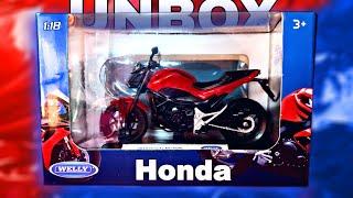 جعبه گشایی ماکت موتور هونداnc750sویلی|Unboxing Welly Honda NC750S 1/:18