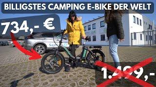 WOHNMOBIL SCHROTT ODER GEIL? FALT E-BIKE NUR 734,81€  Hitway BK6 2023. Aufbau und Testfahrt