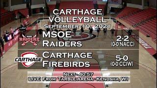 Carthage Women's Volleyball vs. MSOE 2021_9_10