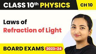 Laws of Refraction of Light - Light: Reflection And Refraction | Class 10 Physics