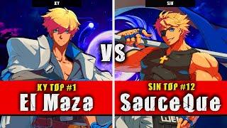 GGST | El Maza (Ky) VS SauceQue (Sin) | Guilty Gear Strive High level gameplay