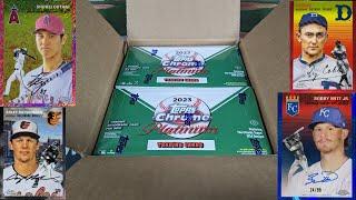 12 HOBBY BOXES!!  A WHOLE CASE OF 2023 TOPPS CHROME PLATINUM!