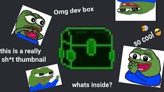 Opening a dev box in dank memer!