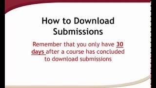 How to Download Assignment Submissions