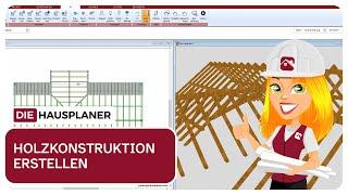 Dach - Holzkonstruktion erstellen und bearbeiten