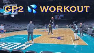  Gary Payton II workout/threes after Warriors practice in Charlotte [without copyrighted music]