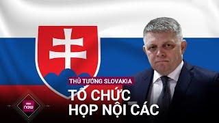 Hình ảnh Thủ tướng Slovakia phải chống gậy, đi đường hầm đến cuộc họp sau vụ ám sát hụt | VTC Now