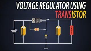 Voltage Regulator using Transistor | Series Voltage Regulator | cheap Voltage Regulator