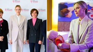 Charlene of Monaco looks very elegant at a Red Cross event