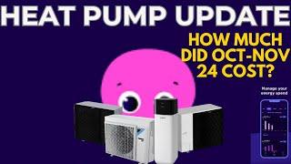 Heat Pump Efficiency Update: Oct - Nov 2024 Winter Costs Breakdown