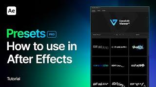 Presets Pro | After Effects Tutorial