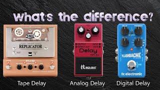 What's The Difference? Tape Delay, Analog Delay and Digital Delay