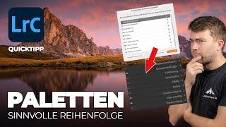 Endlich ein sinnvoller Workflow in Lightroom! Paletten anordnen | 1 Minute Lightroom