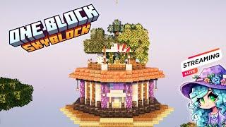 Getting through One Block Skyblock! LIVE 