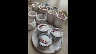 Sharing my secrets and tips on how making CONCRETE VESSEL for SMALL BUSINESS #diy #concrete #candle