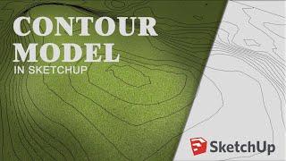 How to make contour model | In SketchUp | Fast Method
