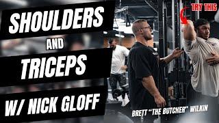 MY NEW SPLIT // SHOULDERS & TRICEPS WITH NICK GLOFF