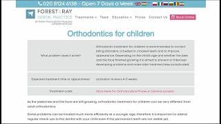 Orthodontics for Children London - Forest & Ray - Dentists, Orthodontists, Implant Surgeons