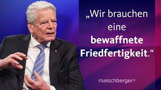 Joachim Gauck über Trump, Sicherheit und Angst als politischer Faktor | maischberger