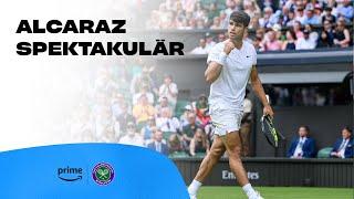 Carlos Alcaraz - Ugo Humbert | Highlights Wimbledon 2024