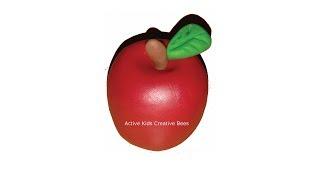 Clay Modelling Apple | Clay Art Fruits | How to make fruits with clay