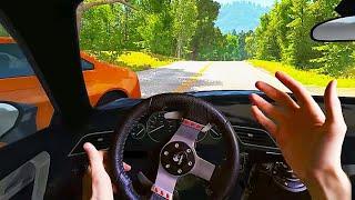 BeamNG.drive AI Traffic Mod  Steering Wheel Gameplay Logitech G27