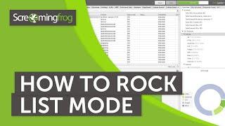 How To Rock List Mode - Screaming Frog SEO Spider