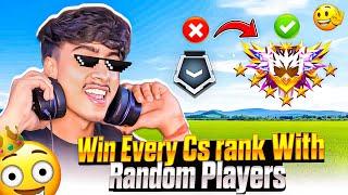 How To Win Every CS RANK With Random Players || Free Fire Pro Tips And Tricks || Gaming Abhirup