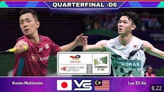 Thomas Cup  2024 : lee zii jia vs kenta nishimoto  #badminton