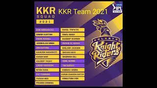 Kolkata Knight Riders Team 2021 IPL | KKR Full Squad 2021 IPL | IPL 2021 KKR Team List