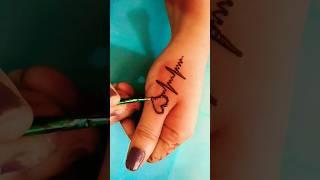 heartbeat tattoo  design mehandi se tattoo design #mehandi #1minutcraft #tattooart