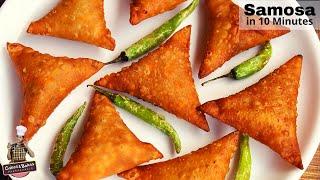 Street Style Onion Samosa Recipe With Simple Folding Technique-How To Make Onion Samosa in Kannada