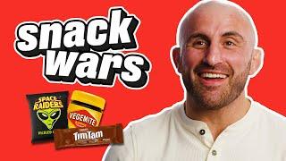 UFC Star Alexander Volkanovski Rates British and Australian Food | Snack Wars