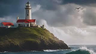 Lighthouse TV Art Screensaver - Lighthouse By The Sea - Lighthouse Wallpaper - HD - 1HR