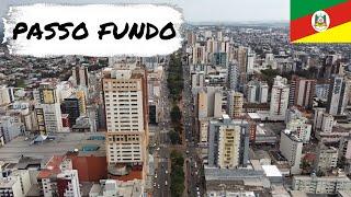 PASSO FUNDO VISTO DE CIMA COM IMAGENS DRONE DJI MINI 2 -TRAVEL LIVRE