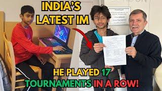 He played 17 tournaments in a row! Md Imran - India's latest International Master