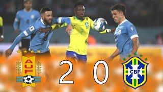 Uruguay 2 vs Brasil 0 - Eliminatorias Sudamericanas Mundial 2026 - Partido Completo