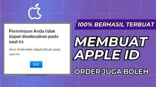 Cara membuat apple id tanpa tejadi kesalahan limit error tidak dapat diselesaikan pada saat ini