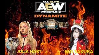 JULIA HART VS. EMI SAKURA | tbs CHAMPIONSHIP | AEW Dynamite