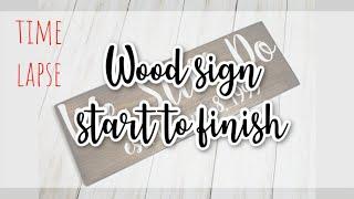 Stenciling a Wood Sign | time lapse video | work motivation