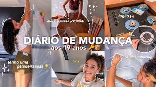 DIÁRIO DE MUDANÇA aos 19 #5 | geladeira, fogão, mesa, compras… *realizada* 