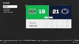 Marshall vs Penn State College Football 25 week 3