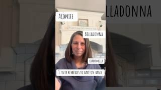 3 GREAT fever Homeopathic Remedies