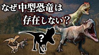 【ゆっくり解説】肉食恐竜は両極端！？中型の肉食恐竜はなぜいないのか？