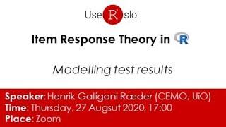 Item Response Theory in R with {mirt}