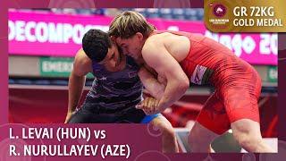 Gold Medal • GR 72Kg • Levente LEVAI (HUN) vs. Ruslan NURULLAYEV (AZE)