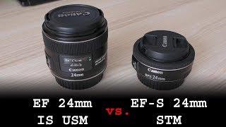 Canon EF-S 24mm f/2.8 STM pancake vs. EF 24mm f/2.8 IS USM review (on APS-C)