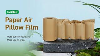 Biodegradable Eco-friendly Paper Air Pillow Packaging Roll For Void Filling