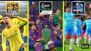 EA SPORTS FC MOBILE 24 VS FIFA MOBILE 23 VS EFOOTBALL COMPARISON! GAMEPLAY, ANIMATION, CELEBRATION