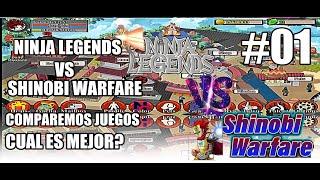 ShinobiWarfare VS Ninja Legends - Comparacion de los Juegos #01